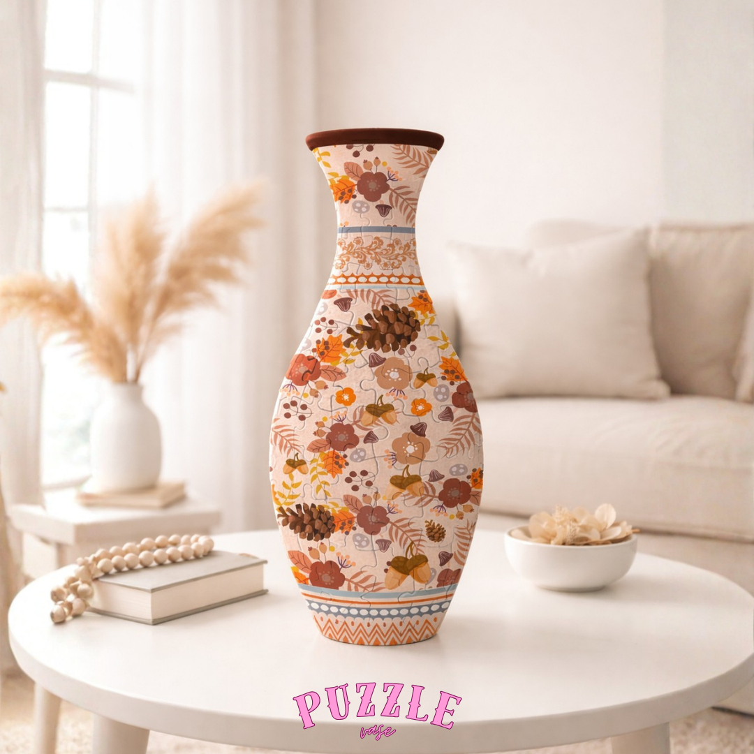 Puzzle Vase - Peacock