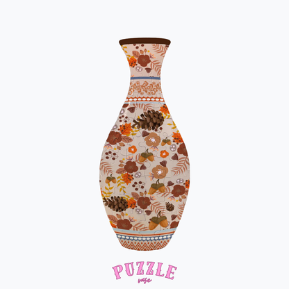 Puzzle Vase - Peacock