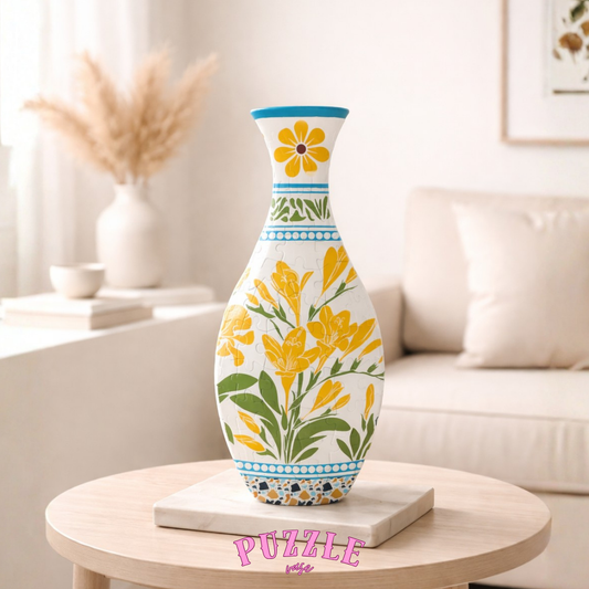 Puzzle Vase - Bouquet of Yellow Flowers