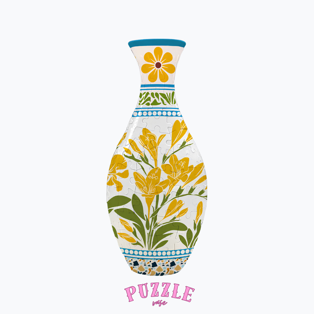 Puzzle Vase - Peacock