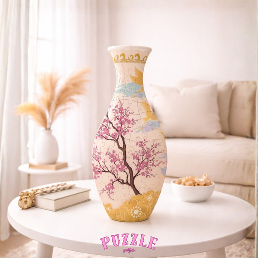 Puzzle Vase - Golden Sakura