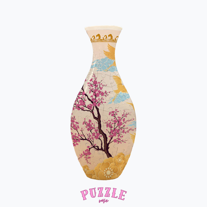 Puzzle Vase - Peacock