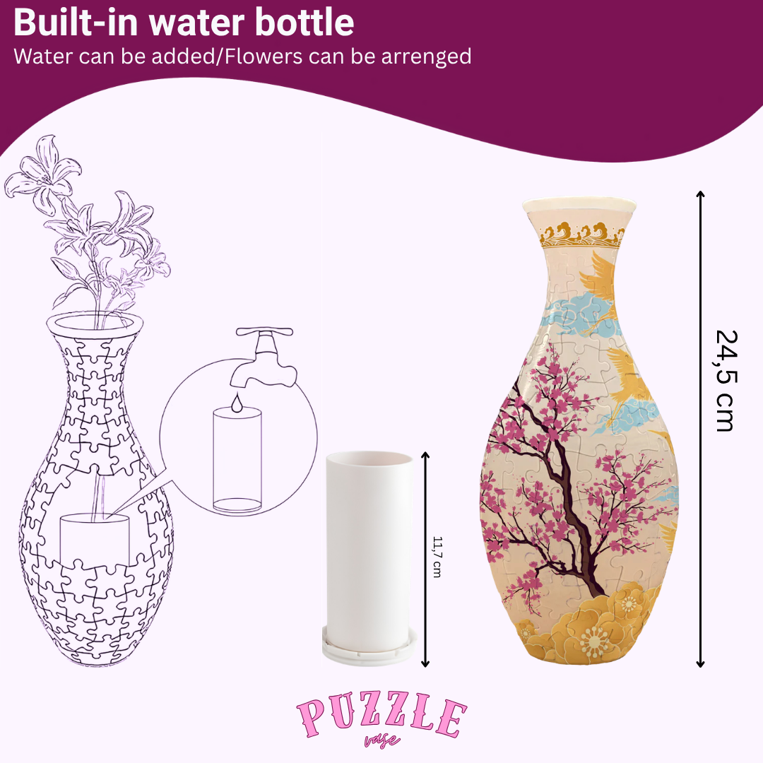 Puzzle Vase - Peacock