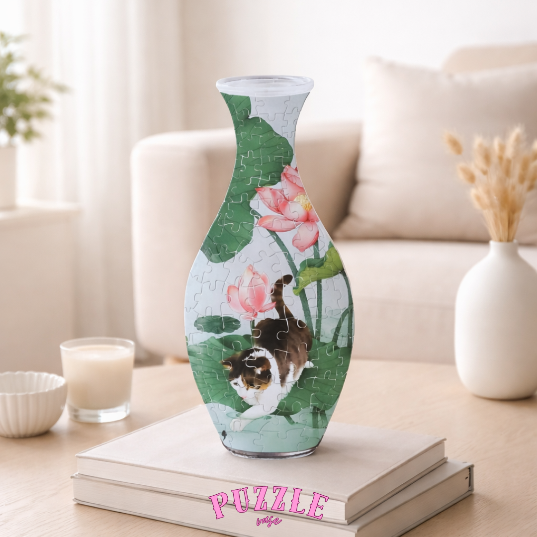 Puzzle Vase - Peacock