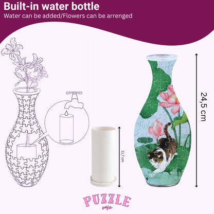 Puzzle Vase - Peacock