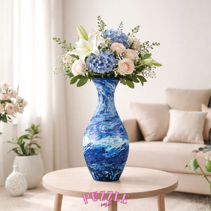 Puzzle Vase - Peacock