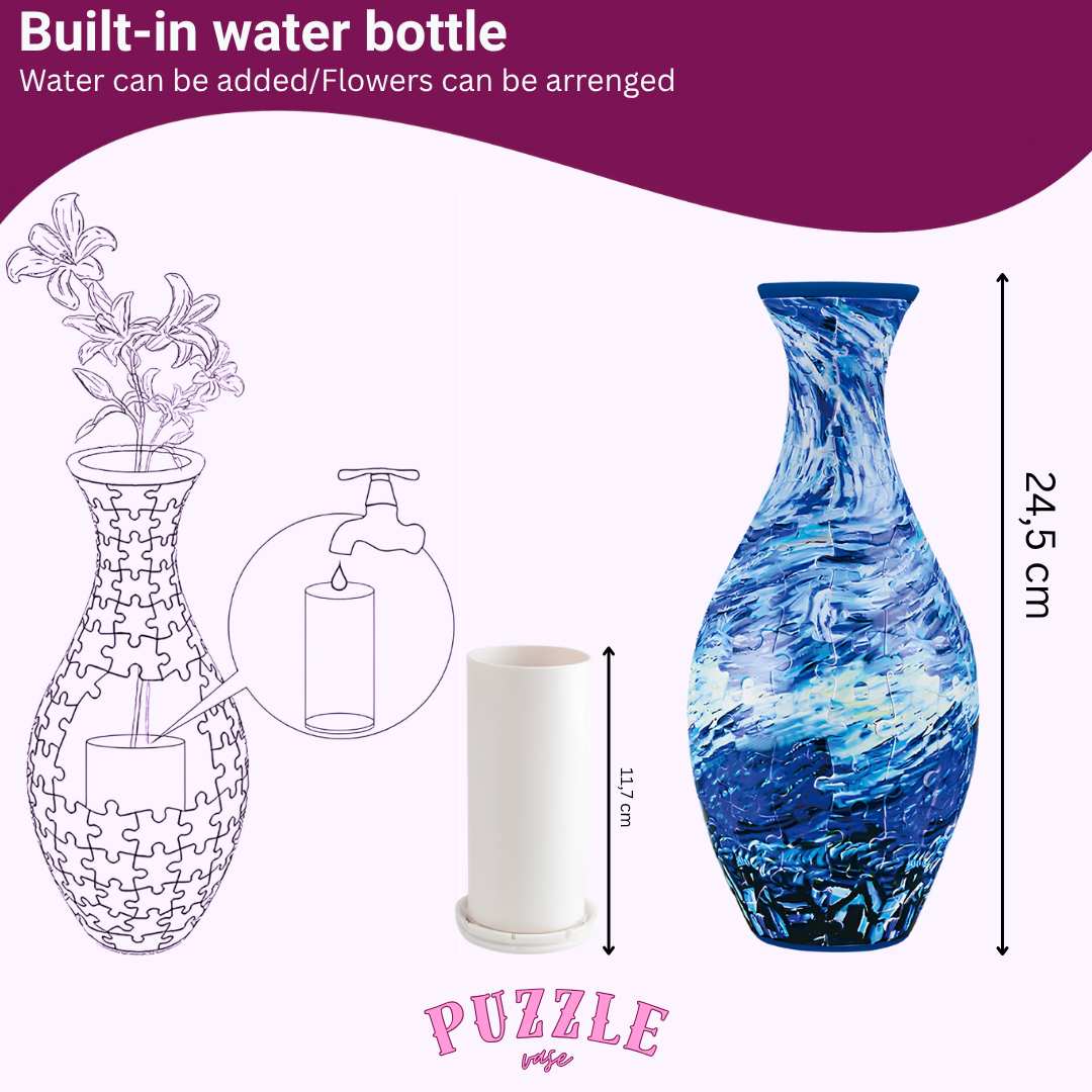 Puzzle Vase - Peacock