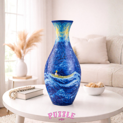 Puzzle Vase - Peacock