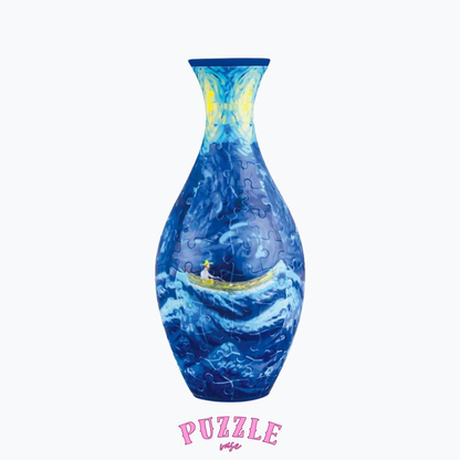Puzzle Vase - Peacock