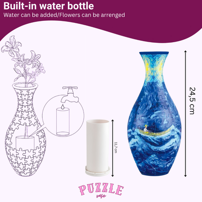 Puzzle Vase - Peacock