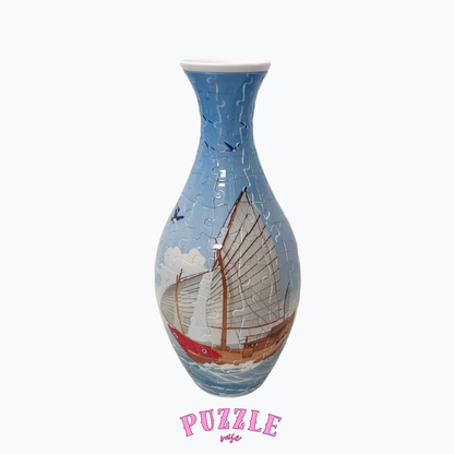 Puzzle Vase - Peacock