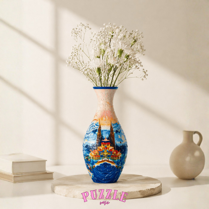 Puzzle Vase - Peacock