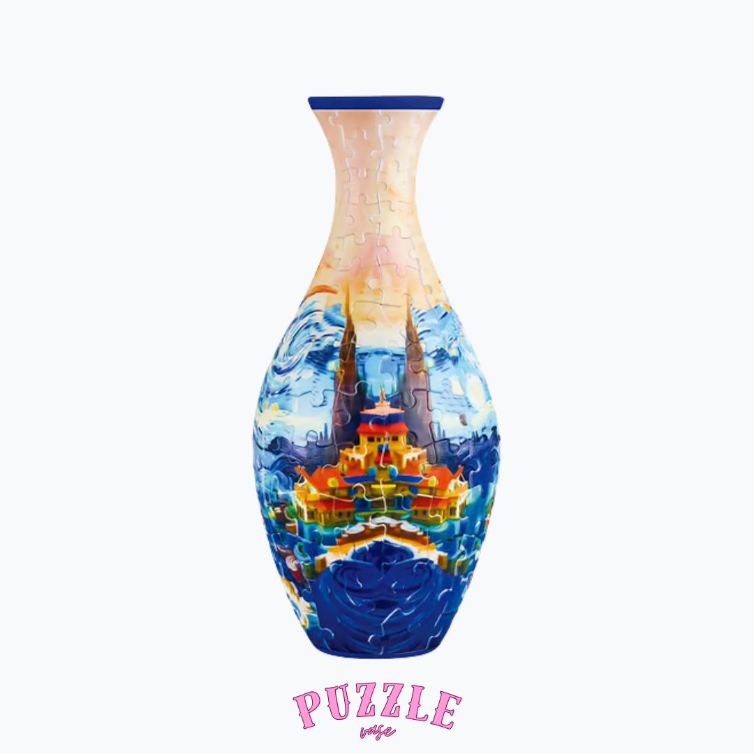 Puzzle Vase - Peacock