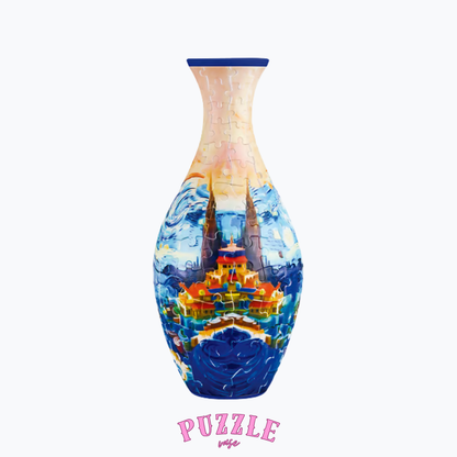 Puzzle Vase - Peacock