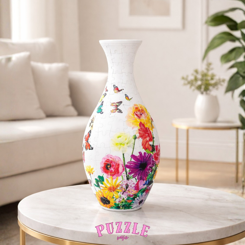 Puzzle Vase - The Glow of Flowers