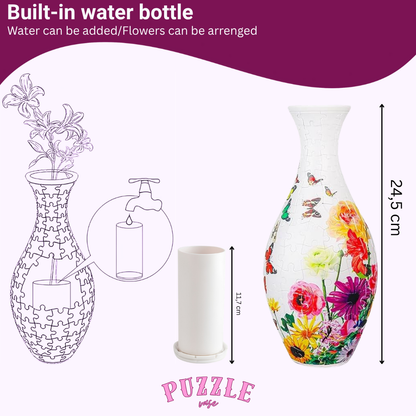 Puzzle Vase - Peacock